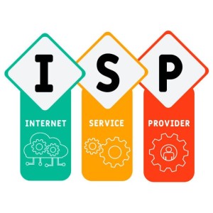 Ilustración con el acrónimo ISP que significa Proveedor de Servicios de Internet (Internet Service Provider)